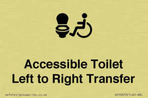 Accessible Toilet with Left to Right Transfer